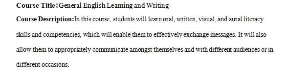 Course outcomes and summative assessments are generally determined