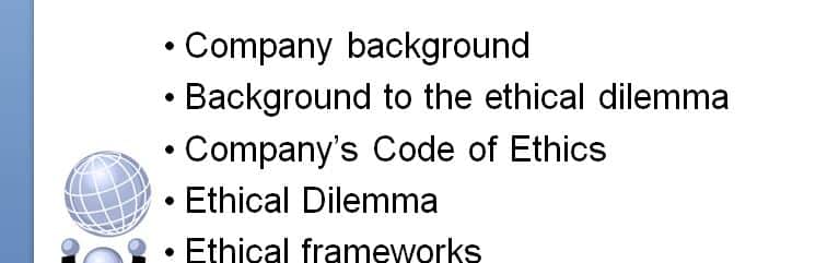 Explain how ethical frameworks shape business decisions.