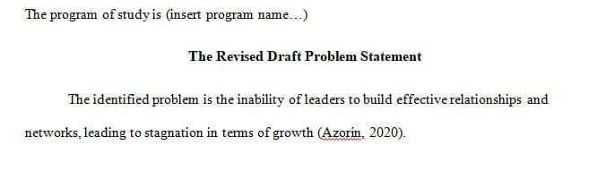 Problem Statement Peer Review