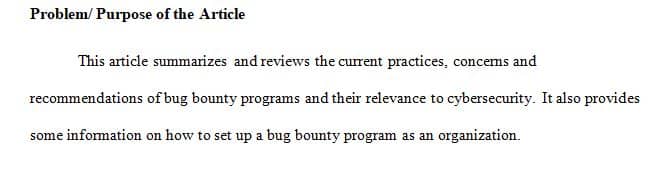 Review bug bounty journals and Bug bounty programs conferences.