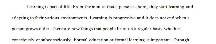 Share your personal experiences in both traditional and online learning models.