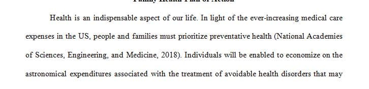  Describe the SDOH that affect the family health status. 