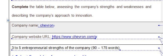 Choose 1 of the following Fortune 500 companies