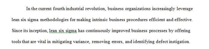 Define Lean Six Sigma and understand lean thinking