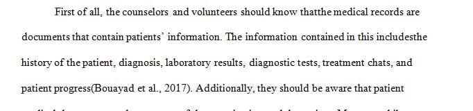 Describe the format, function, and features of electronic health records and paper-based records.