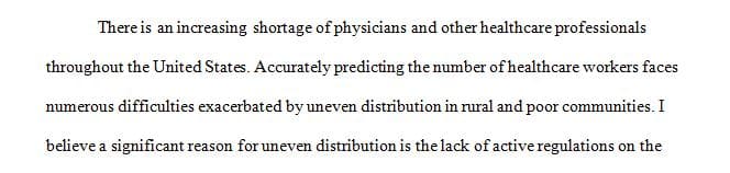 The ability to accurately predict the number of needed healthcare workers