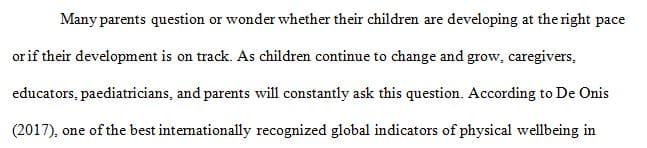 The needs of the pediatric patient differ depending on age