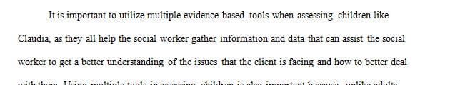 When you think of assessing a child, you might think of speaking with the parent