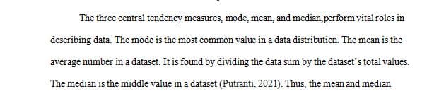 Measures of Central Tendency