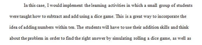 Small group instruction is an effective way to differentiate and individualize math instruction.