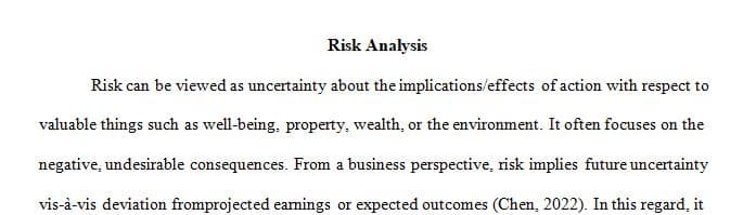 Briefly describe the difference between quantitative and qualitative risk analysis