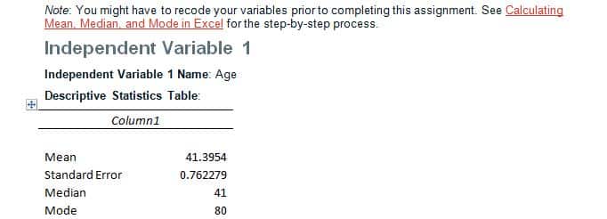 Course Project – Mean Median and Mode