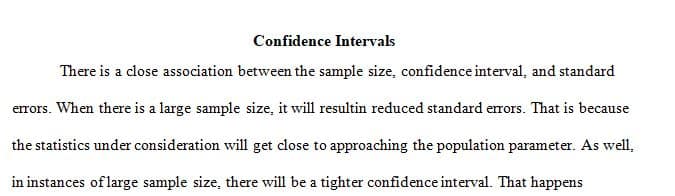 Discussion 1 - Confidence Intervals