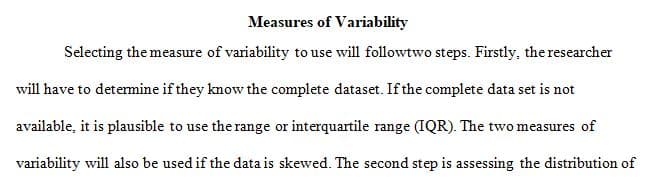 Discussion 1 - Measures of Variability