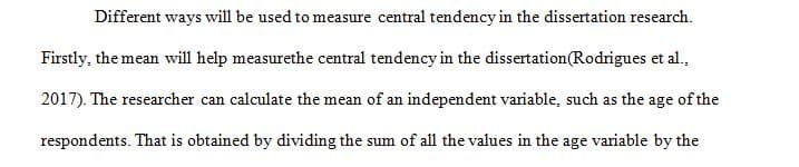 Discussion 2 - Measures of Central Tendency