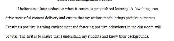 Effective classroom management fosters learning and meets the needs of all students by using active engagement strategies