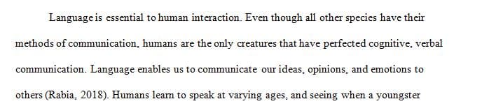 Five concerning the concept of learning and five concerning the concept of language