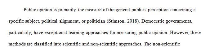 Go out and find at least three non-scientific polls