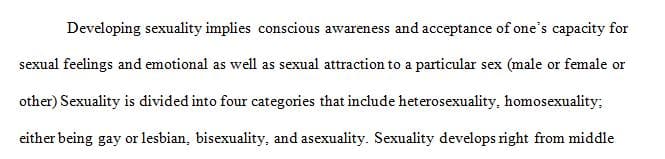 How does sexuality develop and are there any differences between heterosexual development 