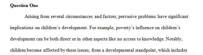 In what ways are pervasive issues (such as poverty) detrimental