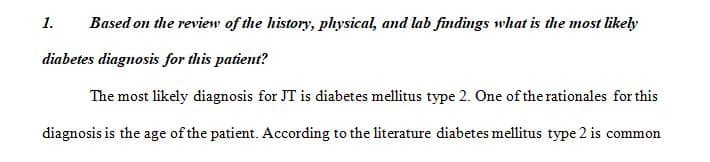 J.T. is a 48-year old male who presents to the primary care clinic with fatigue