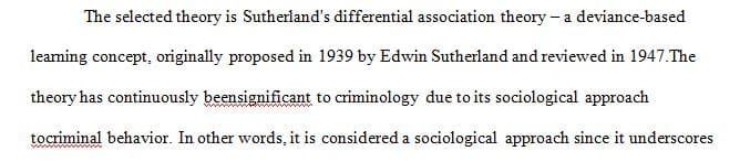 Over the years, sociologists and psychologists have proposed a number of theories to try to explain criminal behavior 