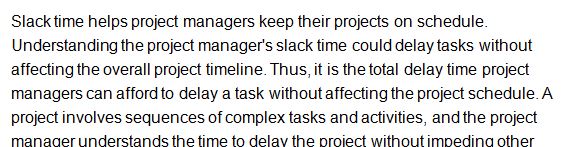 Provide the difference between Slack time and Cycle-time efficiency. 