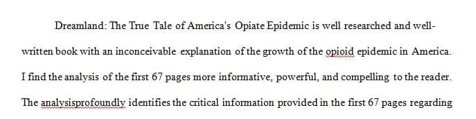 Review Dreamland The True Tale of America’s Opiate Epidemic