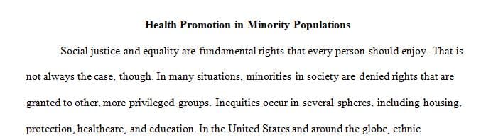  Select an ethnic minority group that is represented in the United States