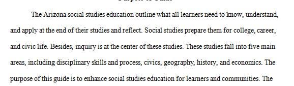 Some of the concepts in social studies can be abstract and may seem more theoretical and less practical for an early childhood teacher.