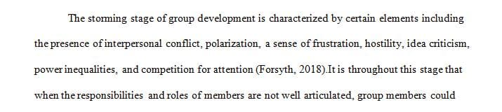 Stages of group development and factors that contribute to group cohesion