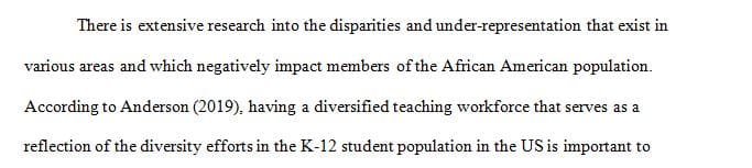 The Impact of the under-representation of African American male administrators in K-12 leadership on the retention of African American male educators.