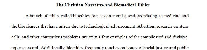 The four principles, especially in the context of bioethics in the United States