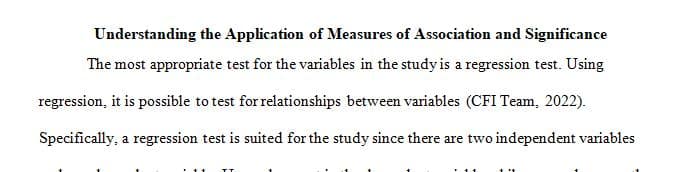 Understanding the Application of Measures of Association and Significant