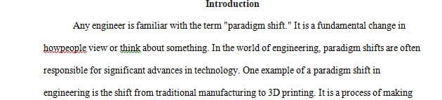 Write a paradigm essay of 1000+ words on any topic