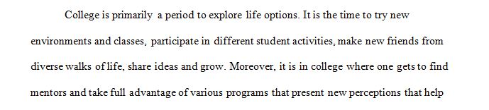 Consider the next steps necessary to help you progress towards your academic, career and personal goals