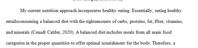 Diet and Physical activity are key components to preventing the occurrence of non-communicable diseases