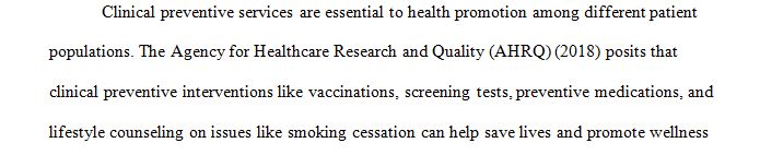 Evaluate a clinical preventative intervention designed to promote health and wellness for populations