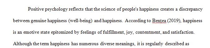 Identify and describe the three key predictors of happiness