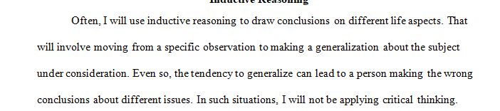 Inductive reasoning leads to the philosophical problem of induction