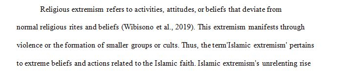 Islamic extremism is on the rise and this has been evidenced by the failure of the Libyan regime