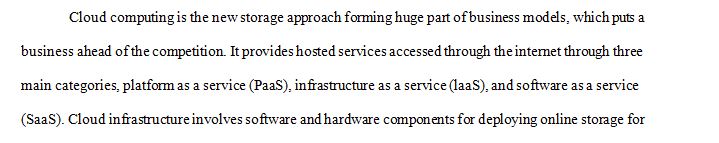 Many organizations have adopted cloud computing
