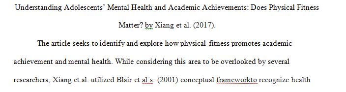 Search for a peer-reviewed academic journal article on anything related to exercise