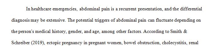 As you know abdominal pain can be a challenging patient complaint