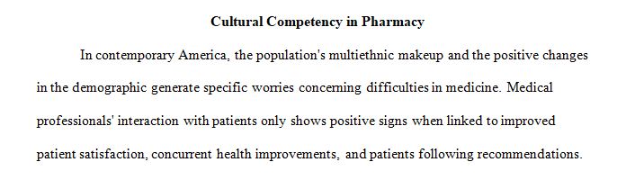 Culture competency, why is it important for pharmacists