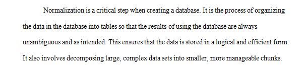 Database Modeling and Normalization