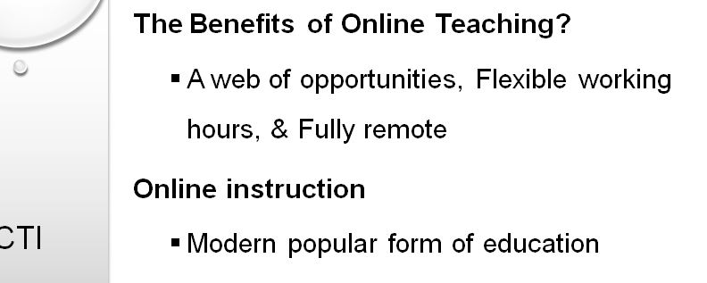 Final Art of Teaching Online PowerPoint Presentation