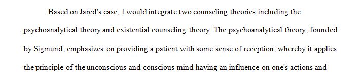 Identify two counseling theories that resonate with your personal values and beliefs at this point in your professional development