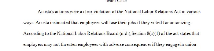 Labor Law Discussion Case Do Threats in Mexico Violate