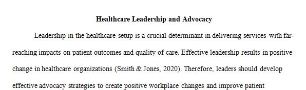 The influence of leadership can be far-reaching in practice and improving patient outcomes even when not in a formal role